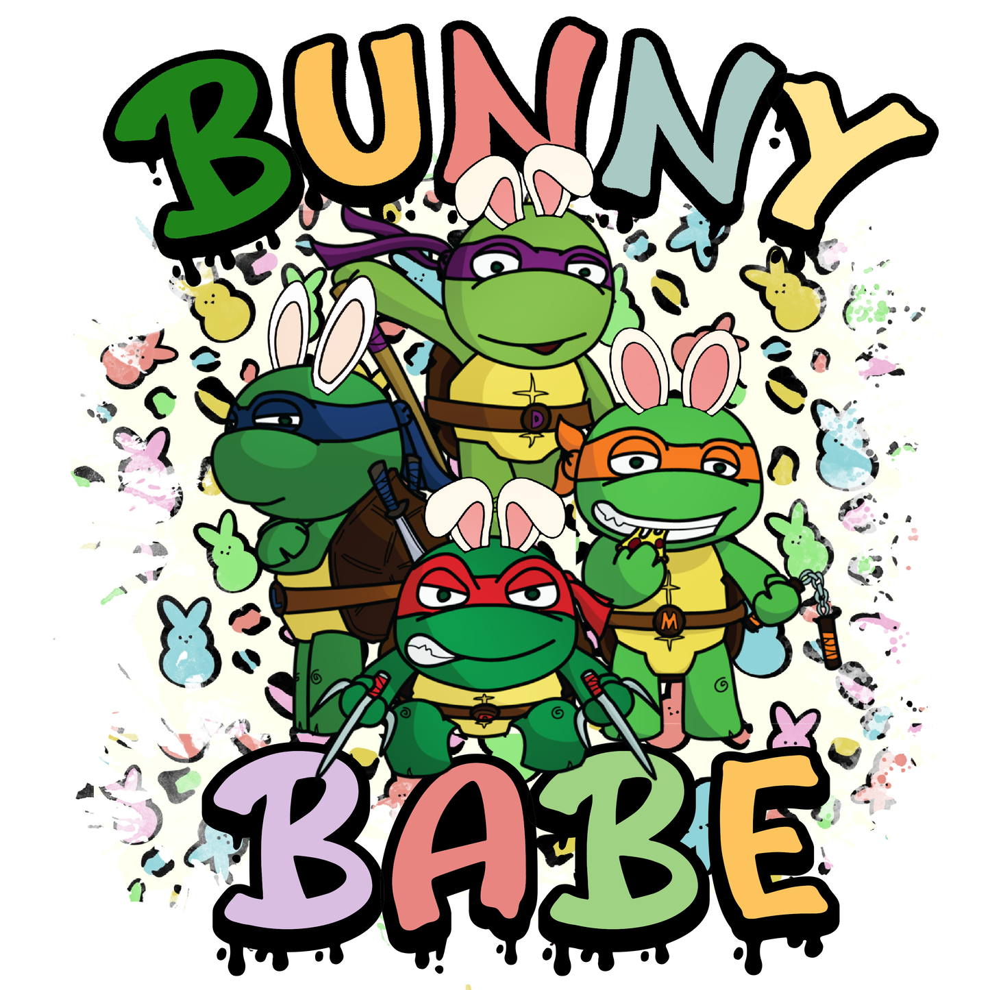 Easter, Character, heat transfer, press and peel, no shirt, made to order