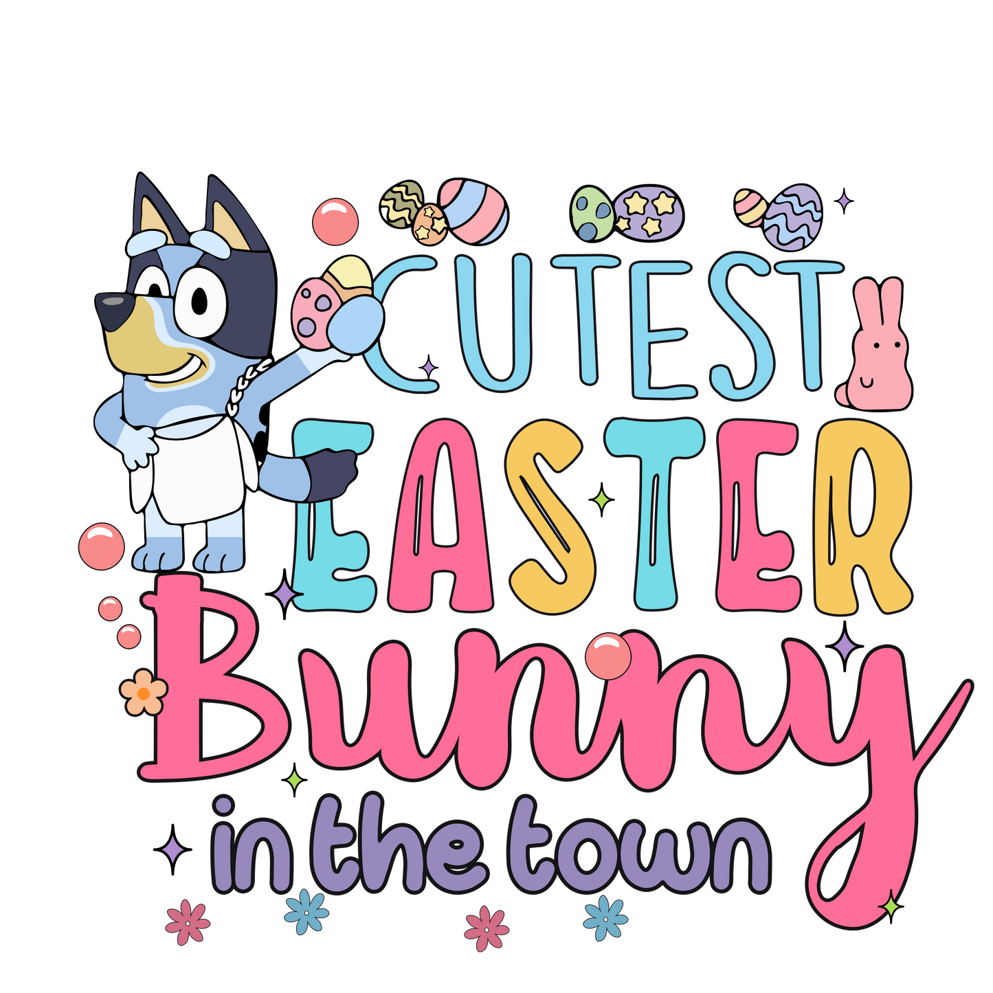 Easter, Character, heat transfer, press and peel, no shirt, made to order