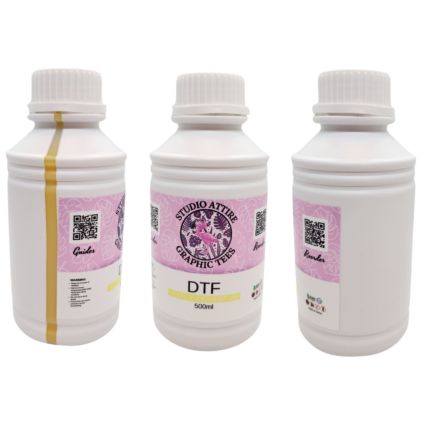 Tinta pigmentada textil, directa a película