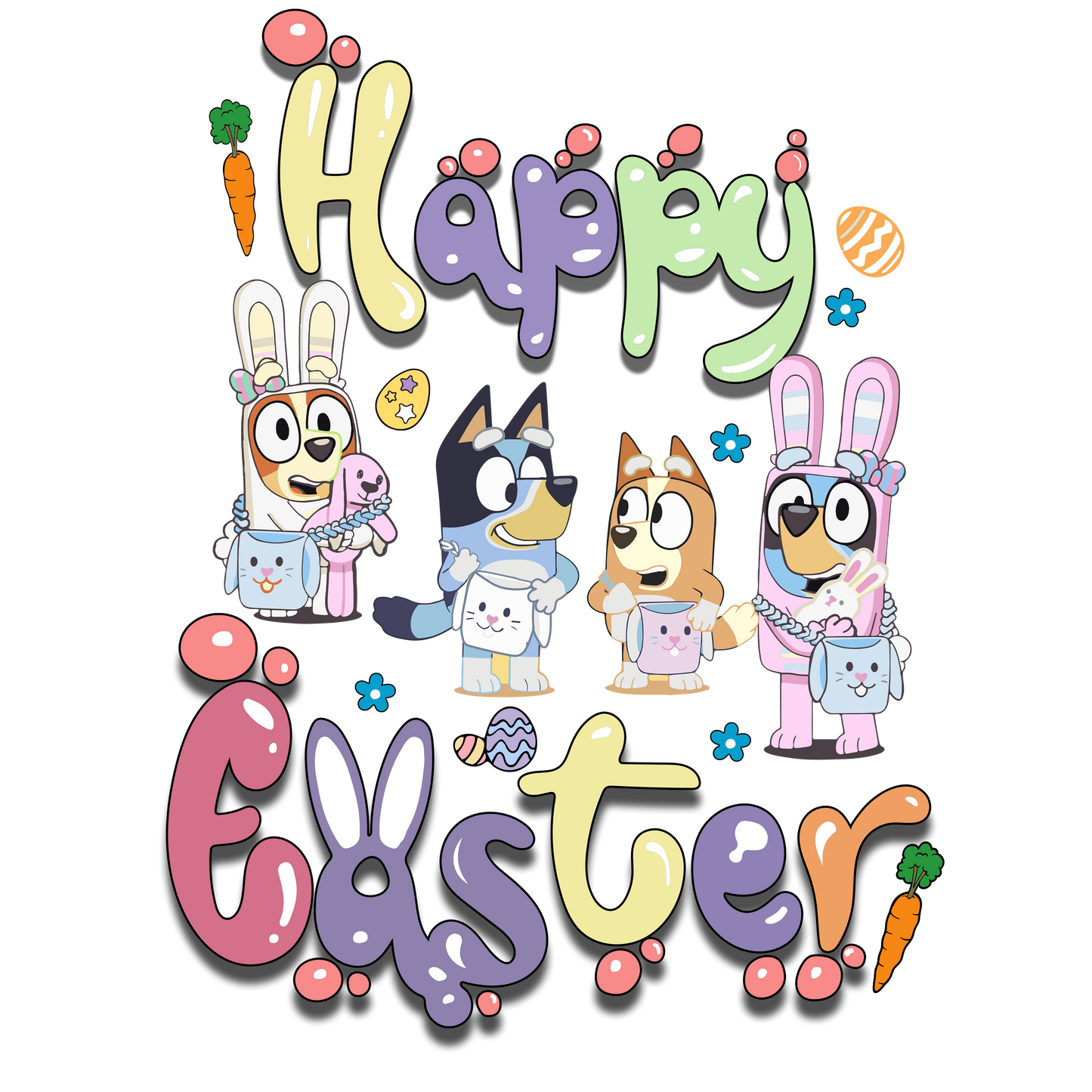 Easter, Character, heat transfer, press and peel, no shirt, made to order