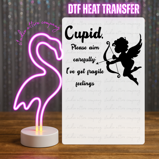 Cupid, Valentine, Heat transfer, Press and peel, Full color, Instant press, MTO