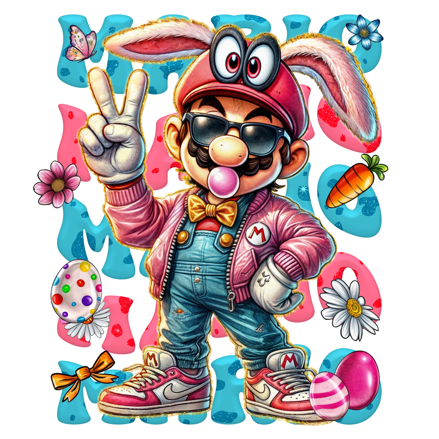 Easter, Character, heat transfer, press and peel, no shirt, made to order