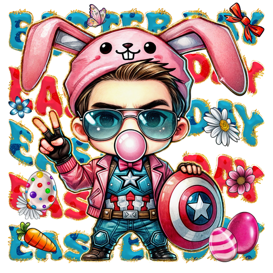 Easter, Character, heat transfer, press and peel, no shirt, made to order