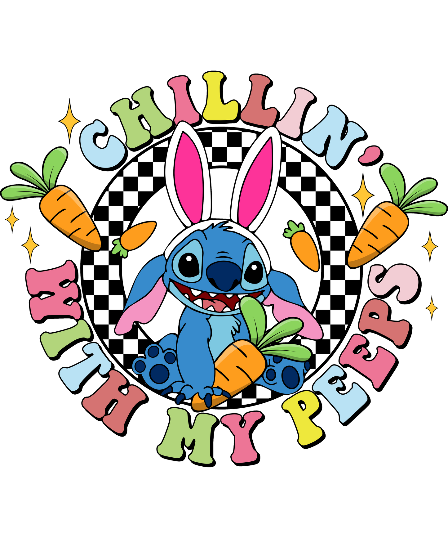 Easter, Character, heat transfer, press and peel, no shirt, made to order