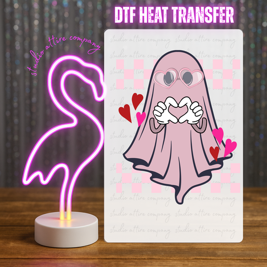 Ghost, Valentine, Heat transfer, Press and peel, Full color, Instant press, MTO