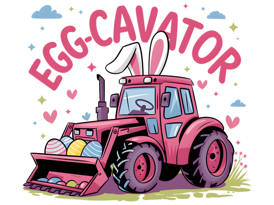 Easter, Egg-cavator, heat transfer, press and peel, no shirt, made to order