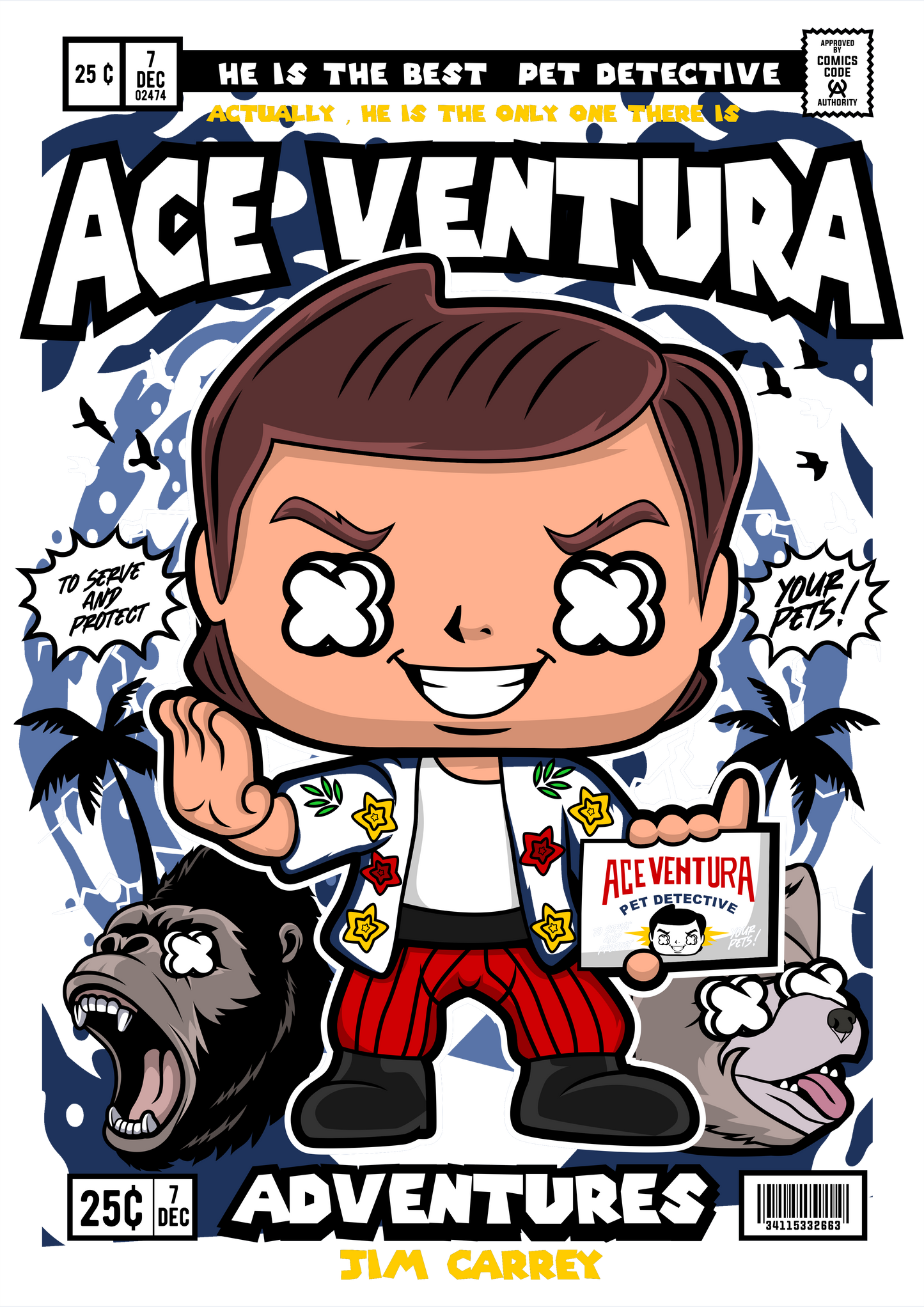 ACE, Funko, heat transfer, press and peel, no shirt, made to order