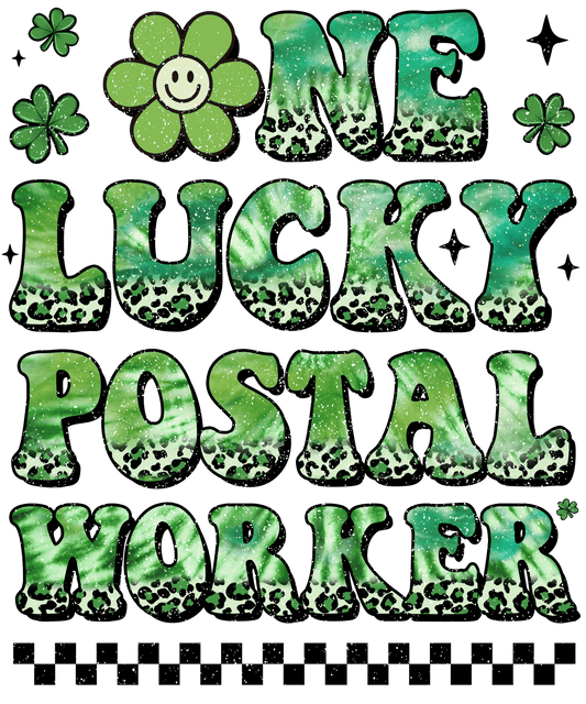 Postal, St. Patty, heat transfer, press and peel, no shirt, made to order