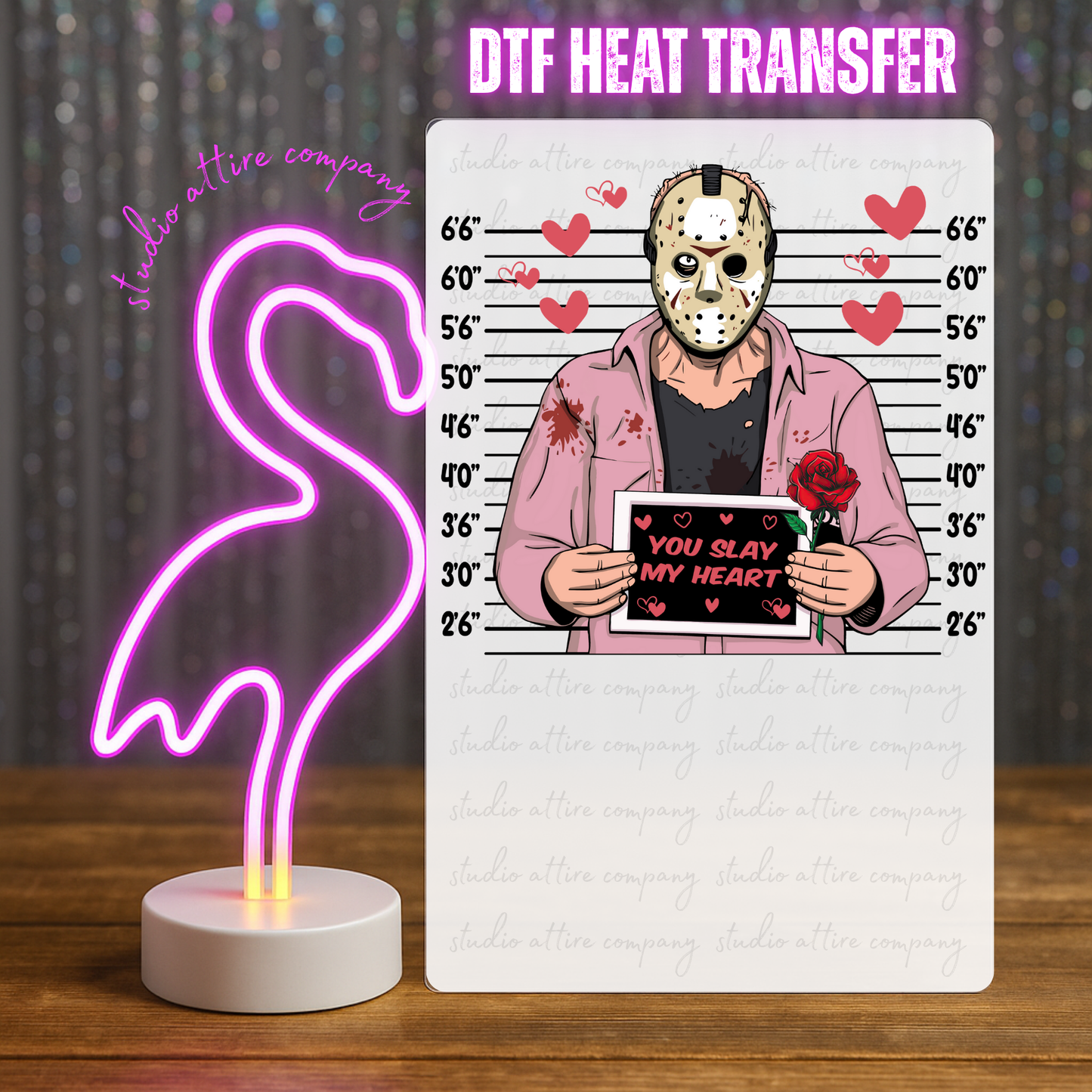 Jason, Valentine, Heat transfer, Press and peel, Full color, Instant press, MTO