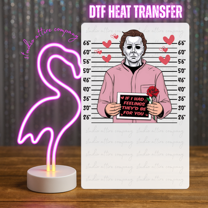 Michael, Valentine, Heat transfer, Press and peel, Full color, Instant press, MTO