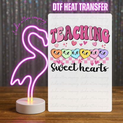 Teacher, Valentine, Heat transfer, Press and peel, Full color, Instant press, MTO