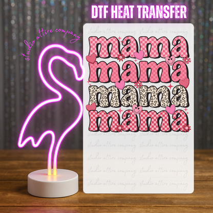 Mama, Valentine, Heat transfer, Press and peel, Full color, Instant press, MTO