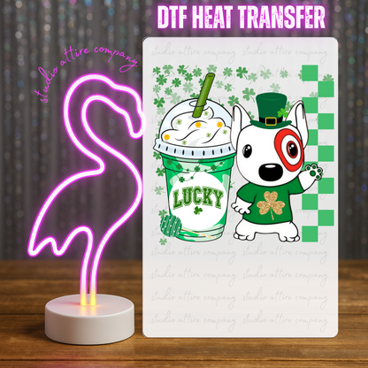 Bullseye, St. Patty Day, Heat Transfer, Press and peel, Full color, Instant press, MTO