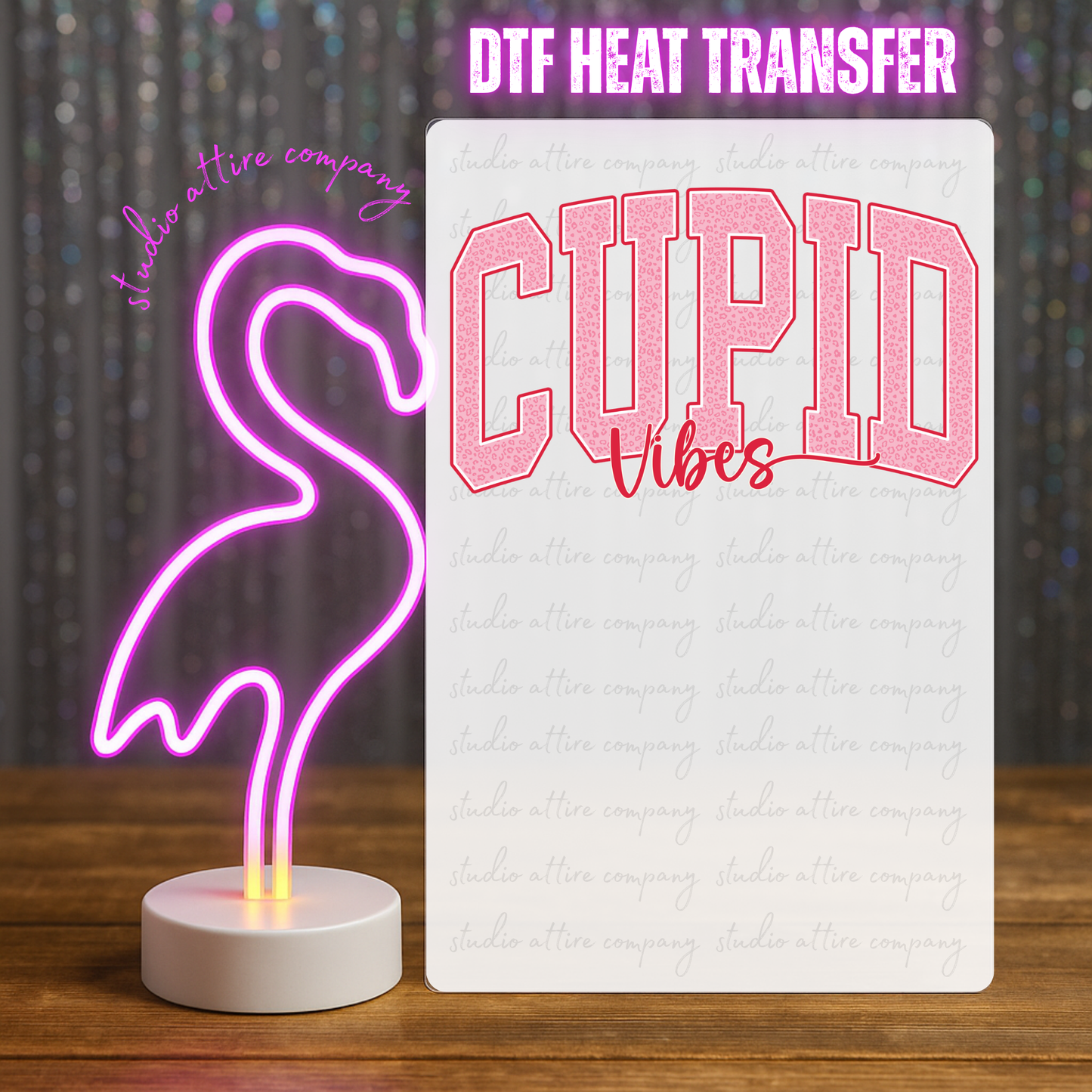 Cupid vibes, Valentine, Heat transfer, Press and peel, Full color, Instant press, MTO