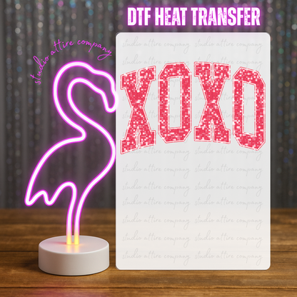XOXO, Heat transfer, Press and peel, Full color, Instant press, MTO