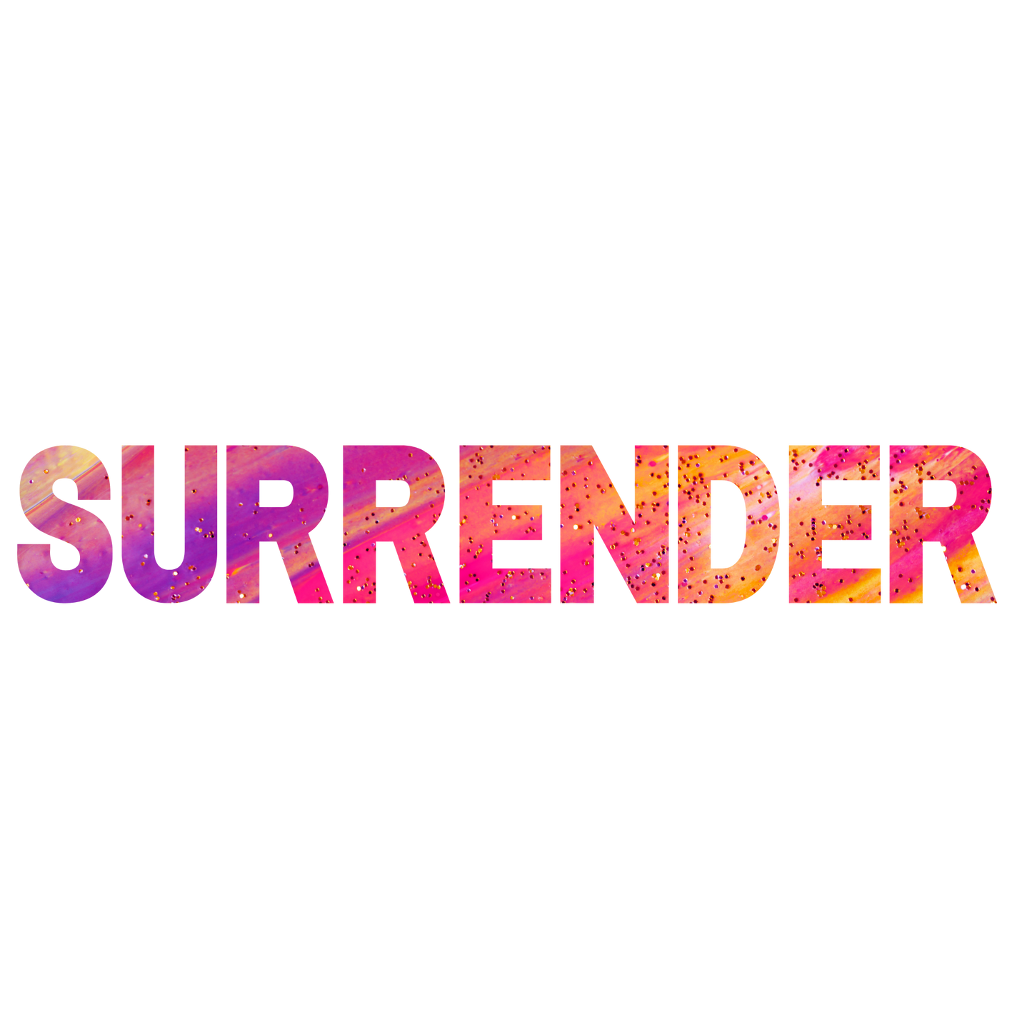 Surrender, press and peel, no shirt, made to order