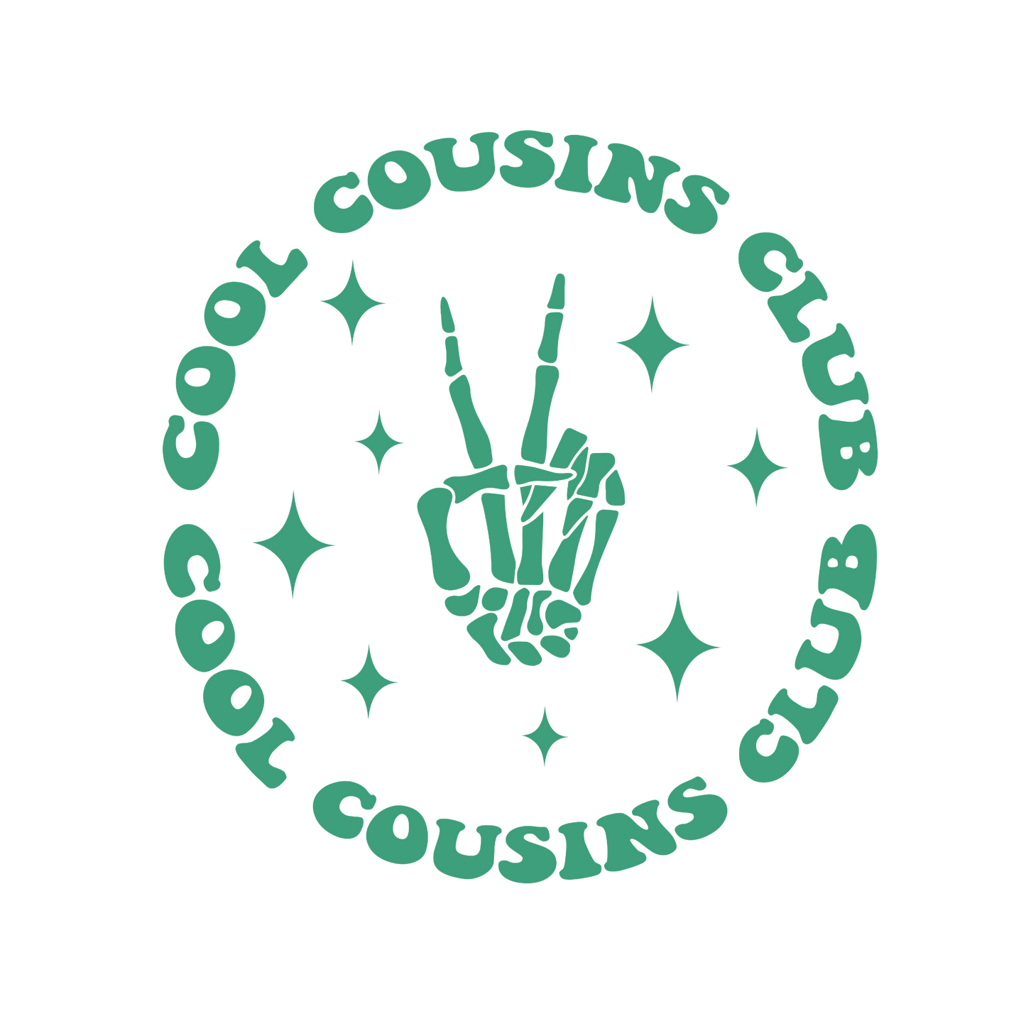 Cool cousin club, press and peel, no shirt, made to order