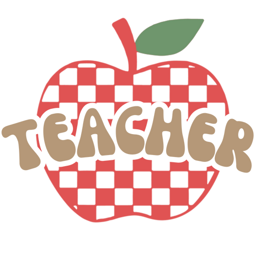 Teacher, press and peel, no shirt, made to order