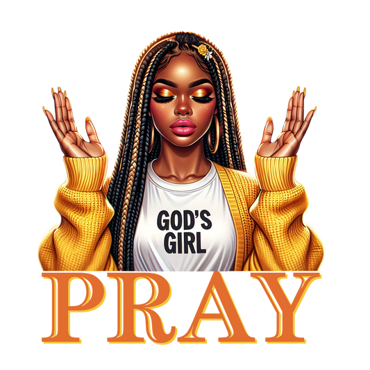 Pray, women, press and peel, no shirt, made to order