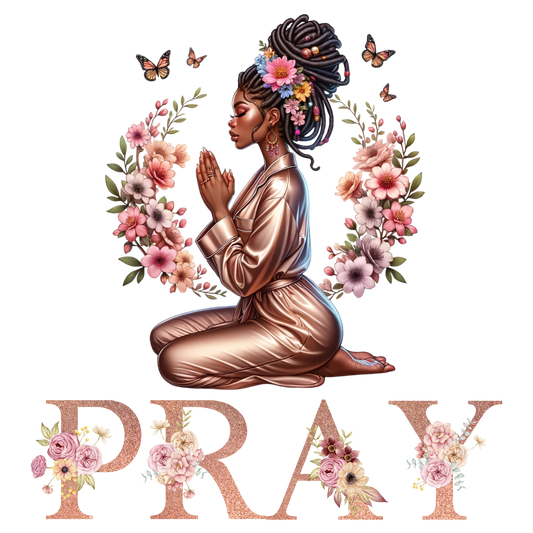 Pray, Lady, press and peel, no shirt, made to order