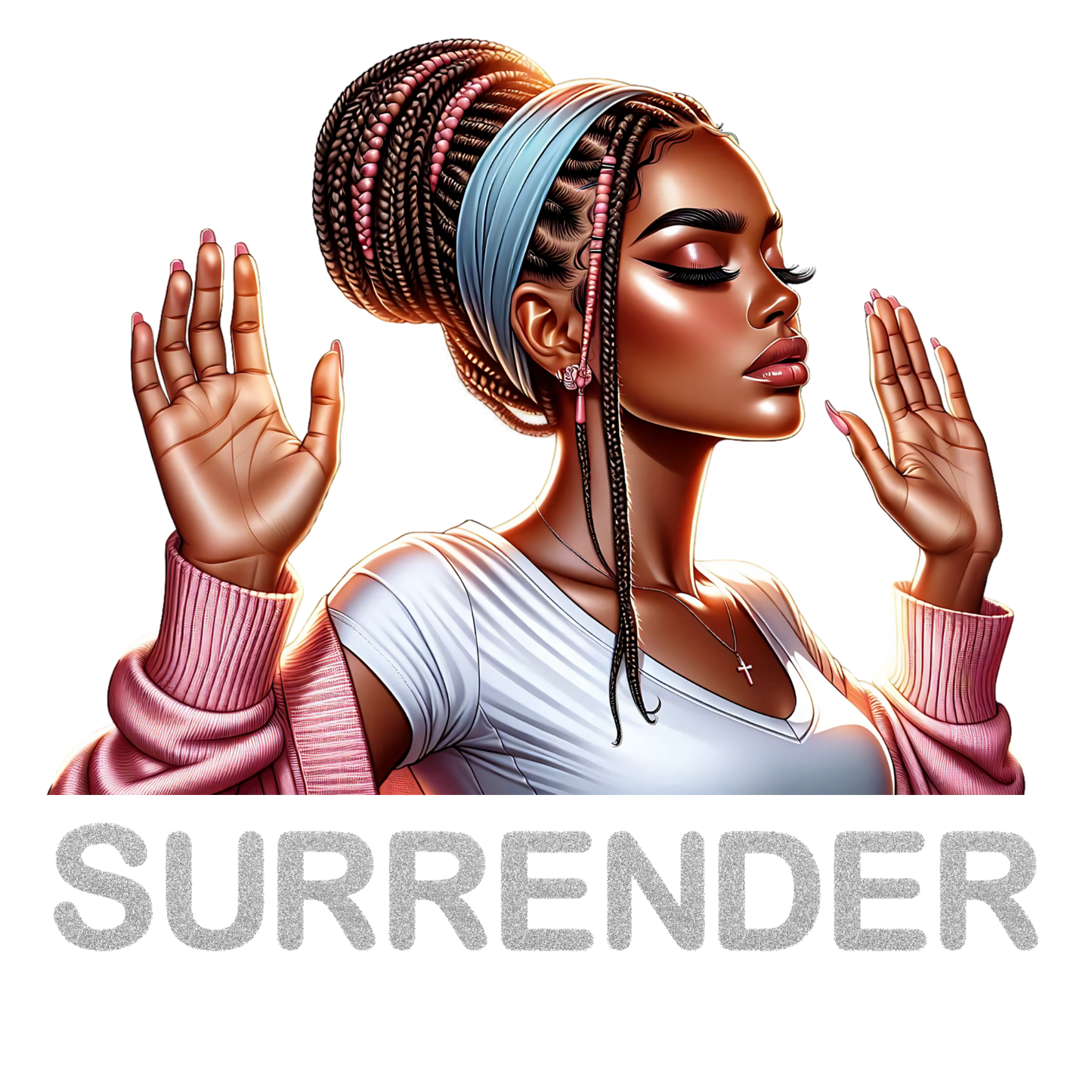 Surrender, Lady, press and peel, no shirt, made to order