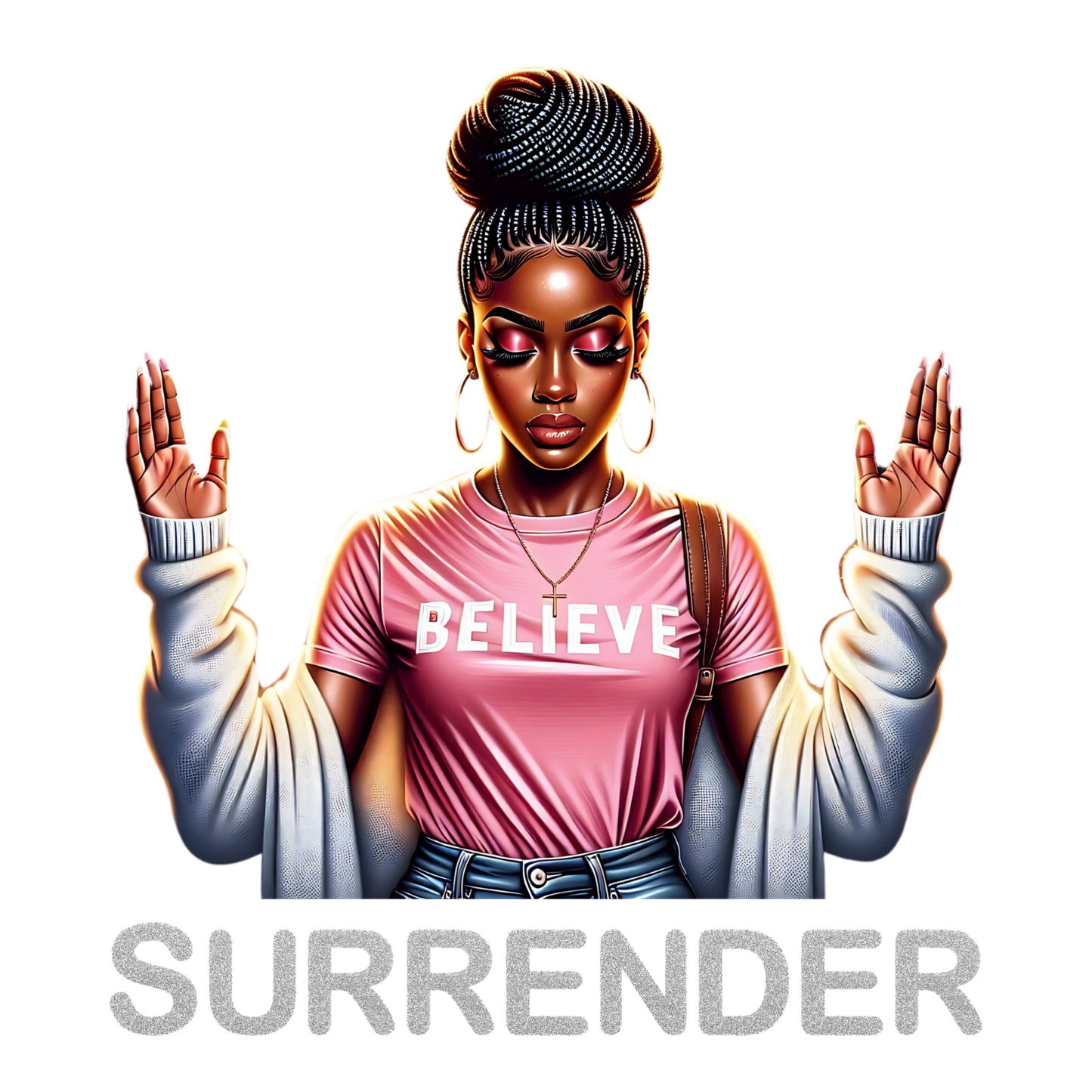 Surrender, Lady, press and peel, no shirt, made to order