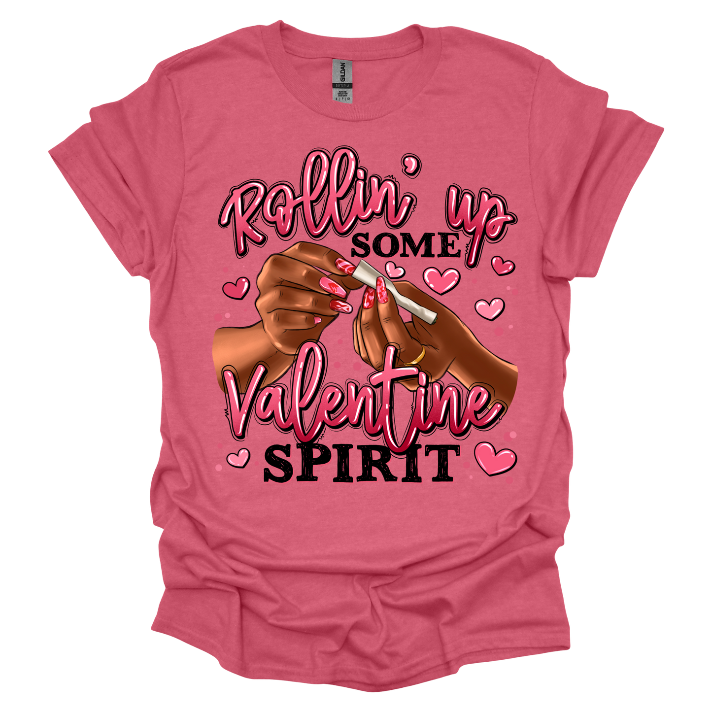 San Valentín, camiseta, manga corta, estilo suave