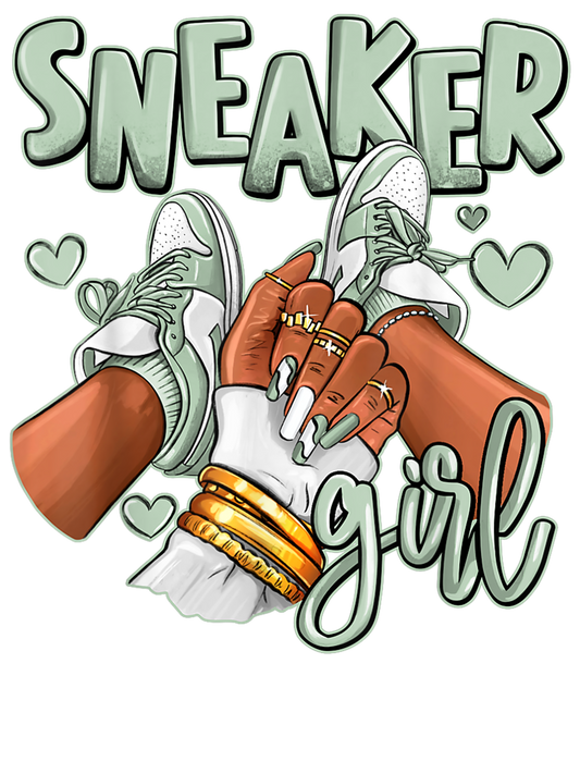Sneaker girl, Press-ready, Transfer only, MTO