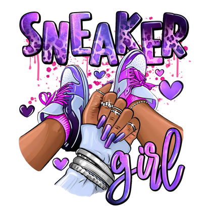 Sneaker girl, Press-ready, Transfer only, MTO