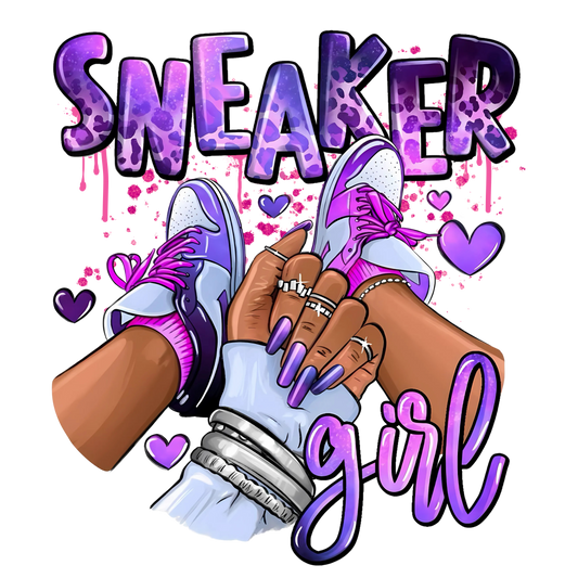 Sneaker girl, Press-ready, Transfer only, MTO