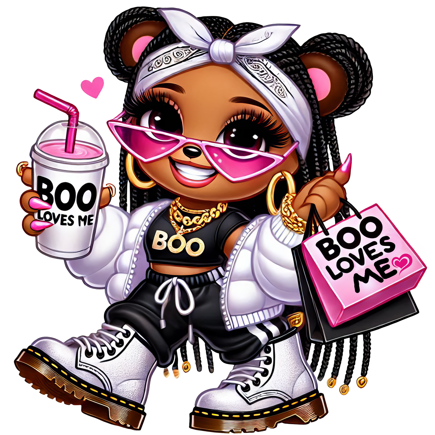 Boo loves me, Press-ready, Transfer only, MTO