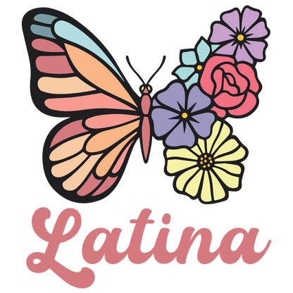 Latina butterfly, Press-ready, Transfer only, MTO