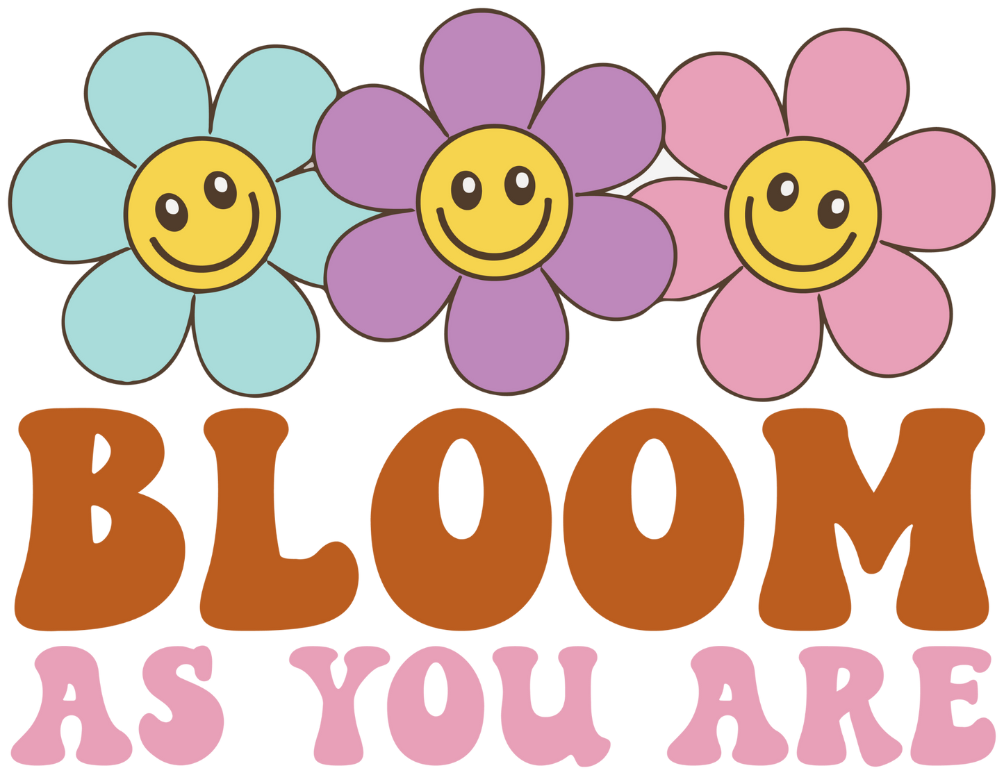Bloom, press and peel, no shirt, made to order