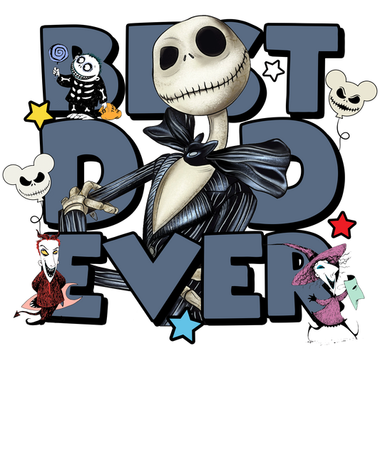 Best dad ever, character, nightmare, Press-ready, Transfer only, MTO