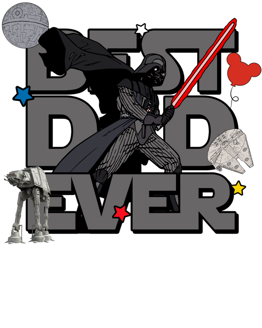 Best dad ever, character, Press-ready, Transfer only, MTO
