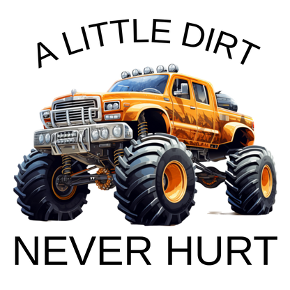 Monster truck, little dirt,, Press-ready, Transfer only, MTO