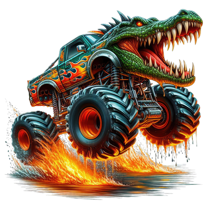 Monster truck, Dragon, Press-ready, Transfer only, MTO