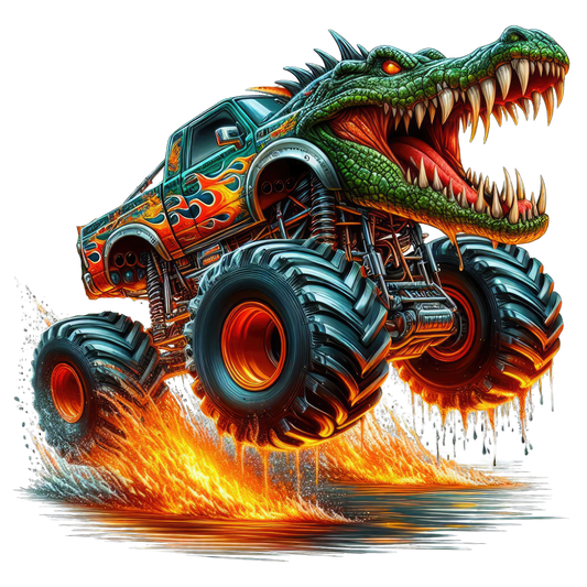 Monster truck, Dragon, Press-ready, Transfer only, MTO