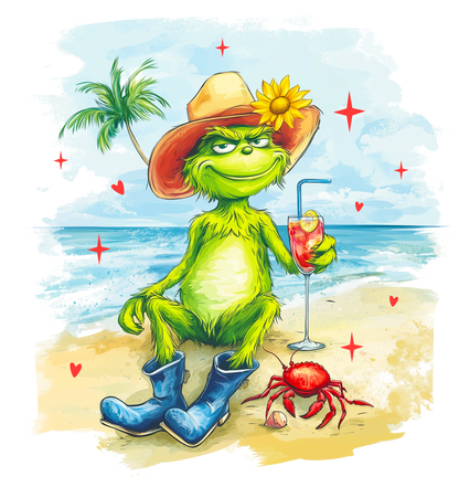 Green character, summer, Press-ready, Transfer only, MTO