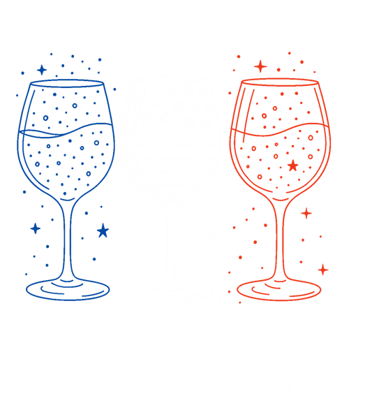 Red, Wine, Blue, fourth of July, Press-ready, Transfer only, MTO