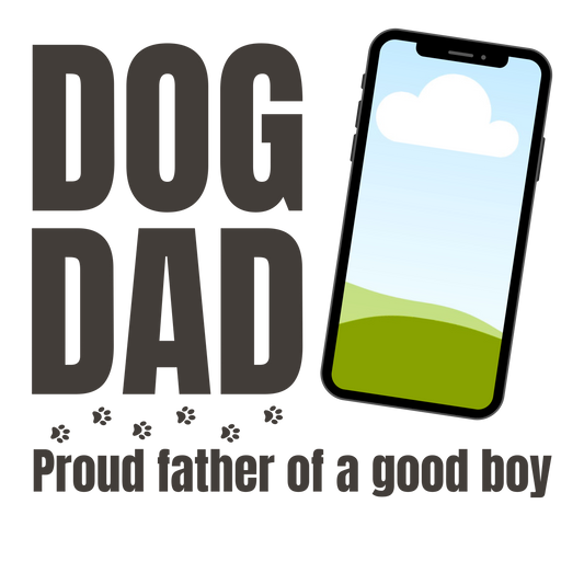 Custom dog dad with picture, Press-ready, Transfer only, MTO