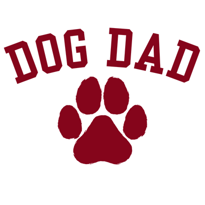 Dog dad, Press-ready, Transfer only, MTO