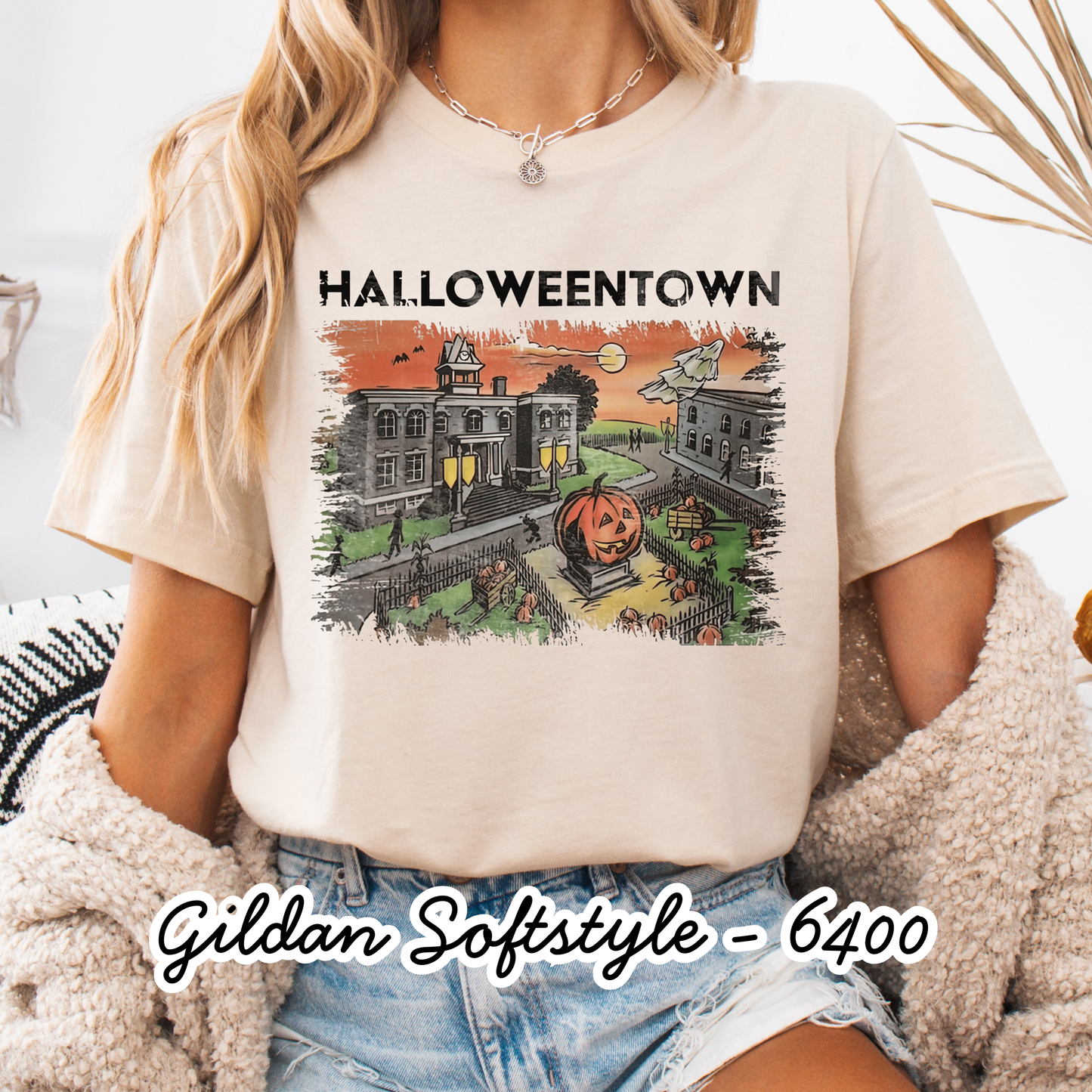 Halloweentown - Short Sleeve - Gildan Softstyle - Women's Printed Tee