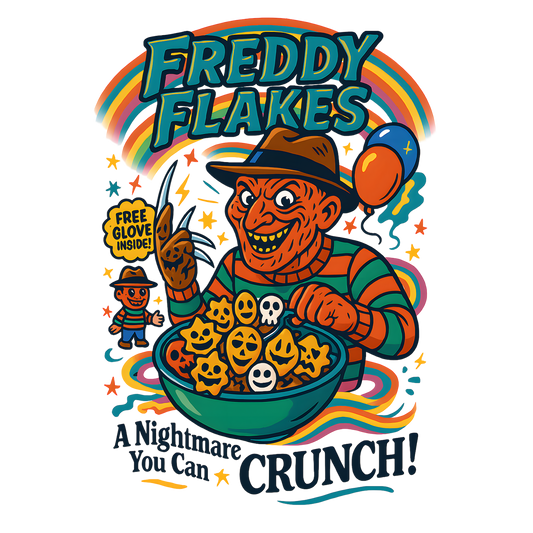Freddy Flakes, horror, Press-ready, Transfer only, MTO