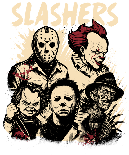 Slashers, horror, Press-ready, Transfer only, MTO