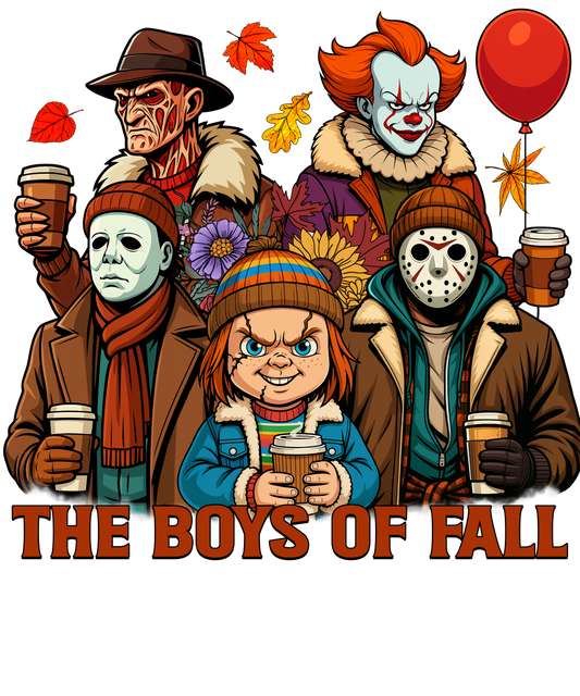 The boys of fall, horror, Halloween, Press-ready, Transfer only, MTO