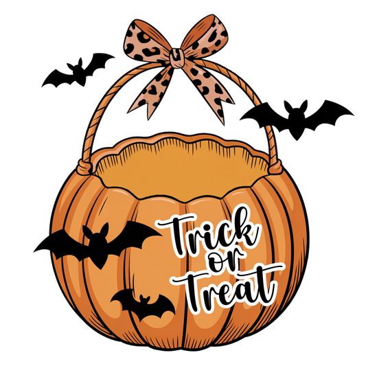 Trick or treat, Halloween, Press-ready, Transfer only, MTO