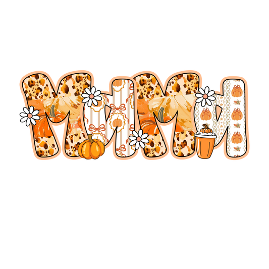 Fall mama, Halloween, Press-ready, Transfer only, MTO
