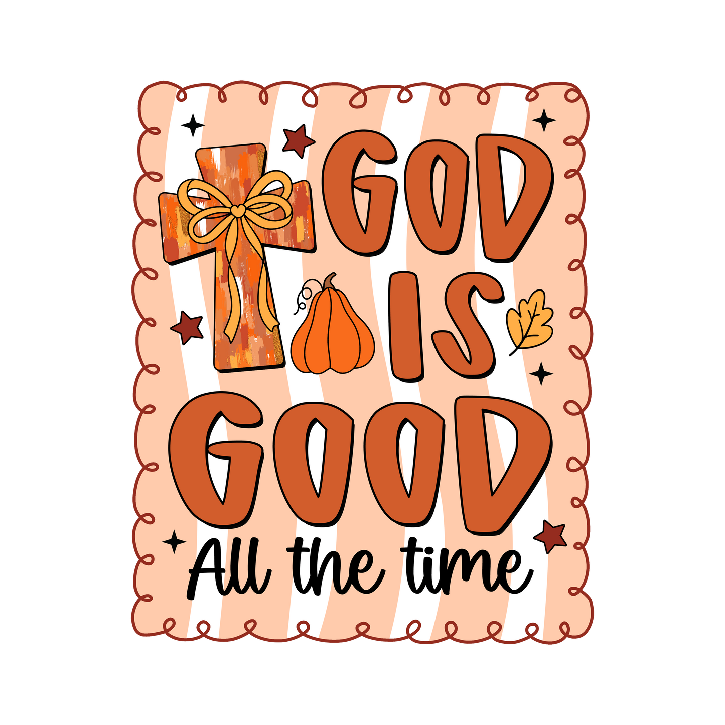 God is good, Halloween, Press-ready, Transfer only, MTO