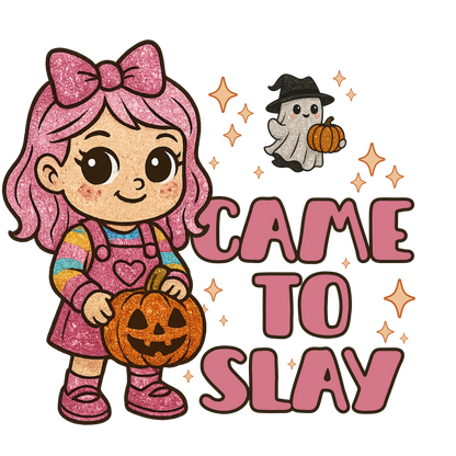 Came to slay, Girl doll, Halloween, Press-ready, Transfer only, MTO